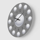 Golf Ball Atom Clock met cijfers Grote Klok (Hoek)