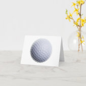 Golf Ball Background Gepersonaliseerd Sjabloon (Gele Bloem)