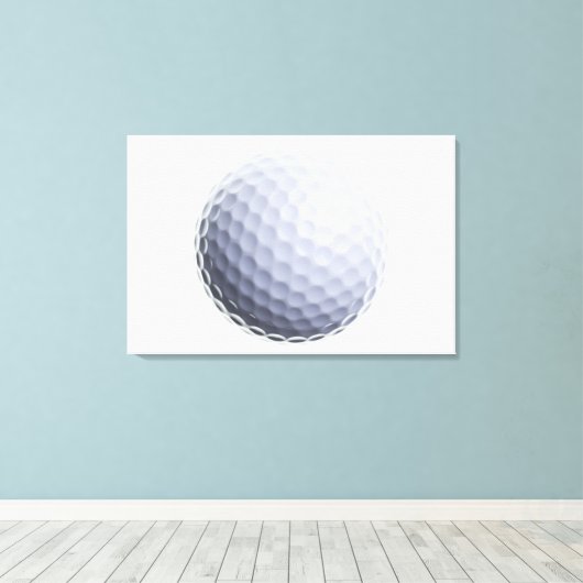 Golf Ball Background Gepersonaliseerd Sjabloon Canvas Afdruk (Insitu (Houten vloer))