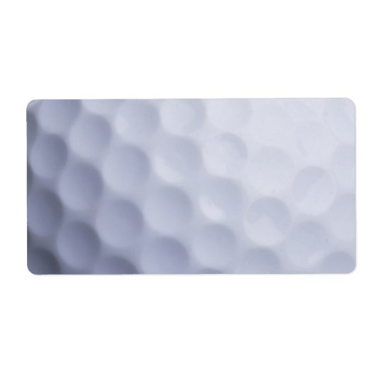 Golf Ball Background Gepersonaliseerd Sjabloon Etiket (Voorkant)