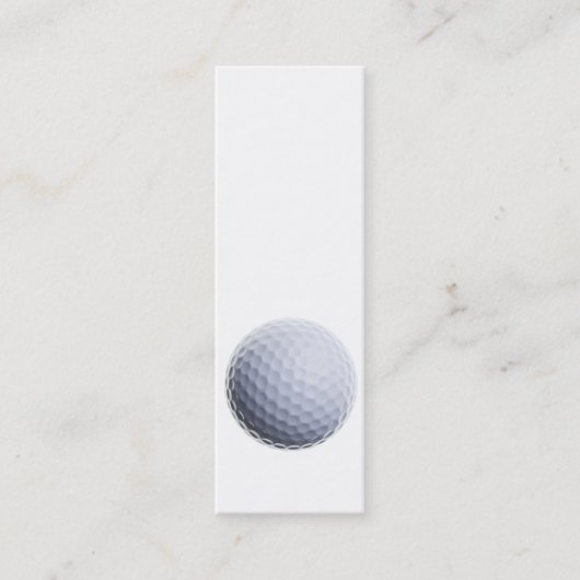 Golf Ball Background Gepersonaliseerd Sjabloon Mini Visitekaartje (Voorkant)
