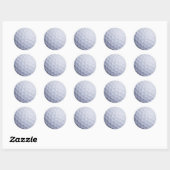 Golf Ball Background Gepersonaliseerd Sjabloon Ronde Sticker (Vel)
