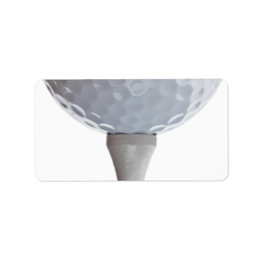 Golf Ball Background - Golfing Sports Sjabloon Etiket (Voorkant)