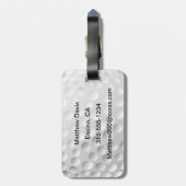 Golf Ball Bagagelabel (Achterkant verticaal)