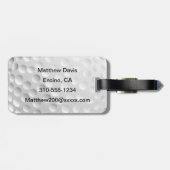 Golf Ball Bagagelabel (Achterkant horizontaal)