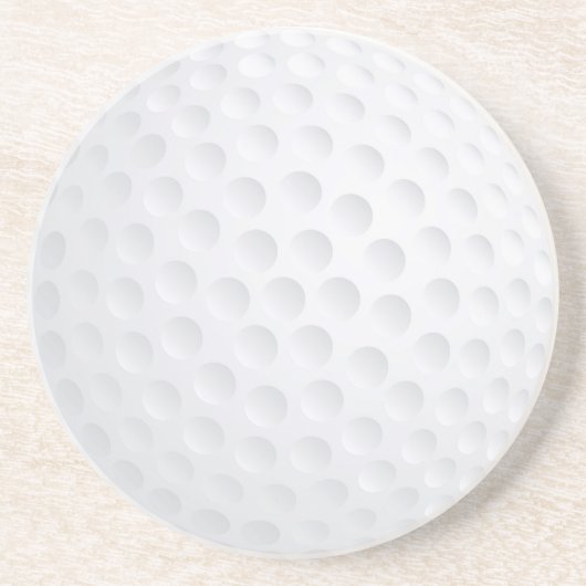 Golf Ball Beverage Coaster Zandsteen Onderzetter (Voorkant)
