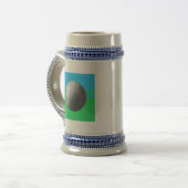 Golf Ball bier stein Bierpul (Voorkant links)
