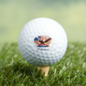 Golf Ball Blessed Happy 250th Birthday USA! Golfballen (Insitu Shirt)