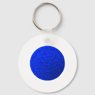 Golf Ball Blue The MUSEUM Zazzle Gifts Sleutelhanger