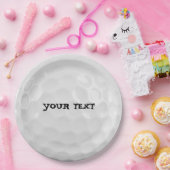 Golf Ball-Bord aanpassen Papieren Bordje (Feest)