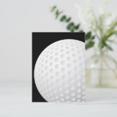 Golf Ball Briefkaart (Staand voorkant)