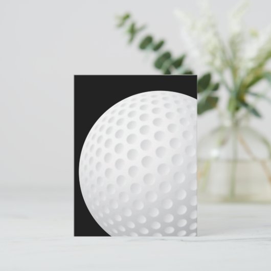 Golf Ball Briefkaart (Staand voorkant)