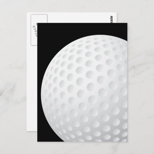 Golf Ball Briefkaart (Voorkant / Achterkant)