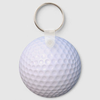 Golf Ball Button Key Ring Sleutelhanger