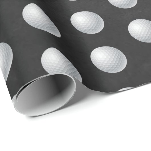 Golf Ball Cadeaupapier (Rol Hoek)