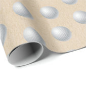 Golf Ball Cadeaupapier (Rol Hoek)