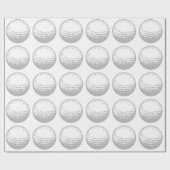 Golf Ball Cadeaupapier (Vlak)