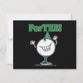 Golf Ball Character ParTEE! Kaart (Voorkant)