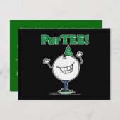 Golf Ball Character ParTEE! Kaart (Voorkant / Achterkant)