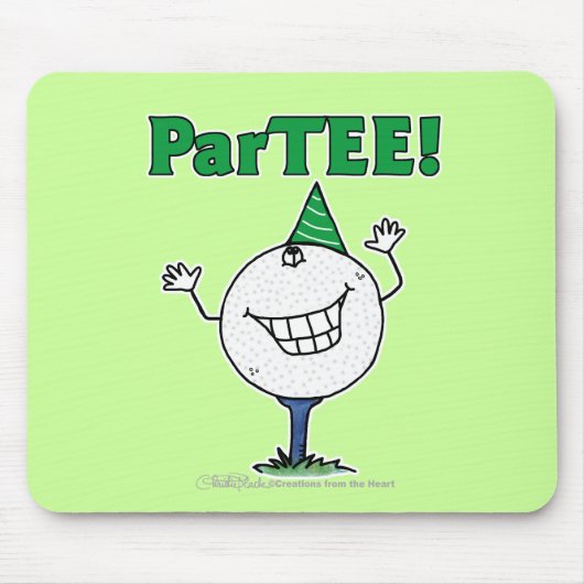 Golf Ball Character ParTEE! Muismat (Voorkant)