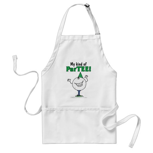 Golf Ball Character ParTEE! Standaard Schort (Voorkant)