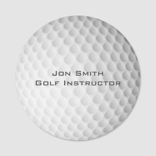 Golf Ball Classic Name Tag (Voorkant)