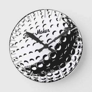 Golf Ball Clock Ronde Klok