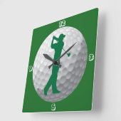 Golf ball Clock Vierkante Klok (Hoek)