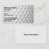 Golf Ball (Closeup) Visitekaartje (Voorkant / Achterkant)