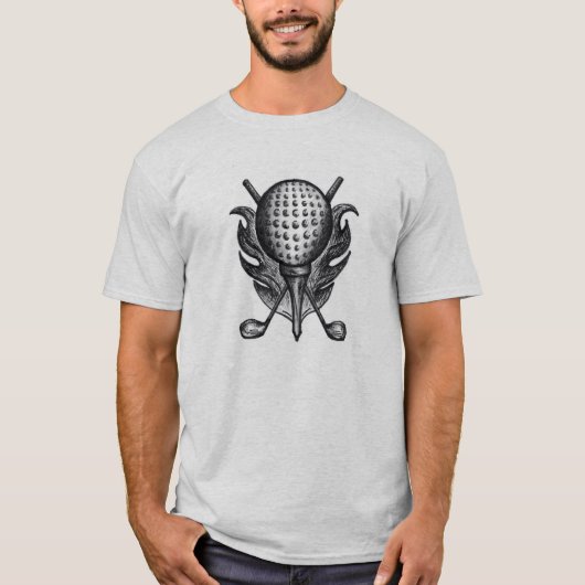 Golf Ball Clubs Golfer Golfing Cournament T-shirt (Voorkant)