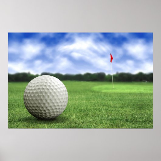 Golf Ball Course Poster (Voorkant)