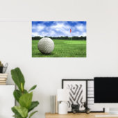Golf Ball Course Poster (Thuiskantoor)