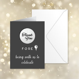 Golf Ball Dank je voor! Custom Bedankkaart