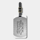 Golf Ball Design Bagagelabels (Voorkant verticaal)