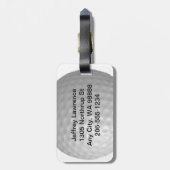 Golf Ball Design Bagagelabels (Achterkant verticaal)