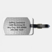 Golf Ball Design Bagagelabels (Achterkant horizontaal)