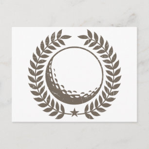 Golf Ball design Briefkaart