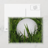 Golf Ball Design Briefkaart (Voorkant / Achterkant)