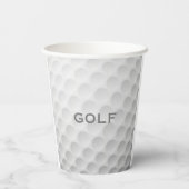Golf Ball Design Cup Papieren Bekers (Achterkant)