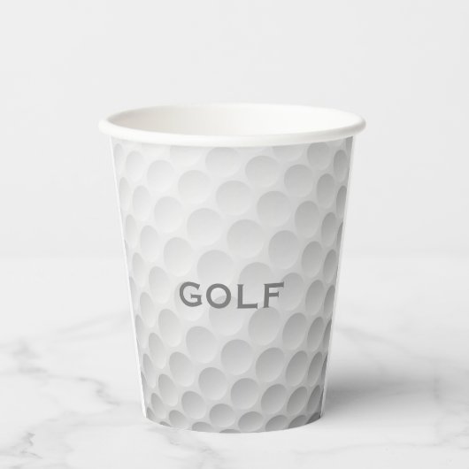 Golf Ball Design Cup Papieren Bekers (Voorkant)