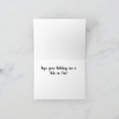 Golf Ball Design Folded Greeting Card Kaart (Binnen)