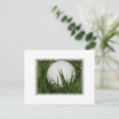 Golf Ball Design Invitation Kaart (Staand voorkant)