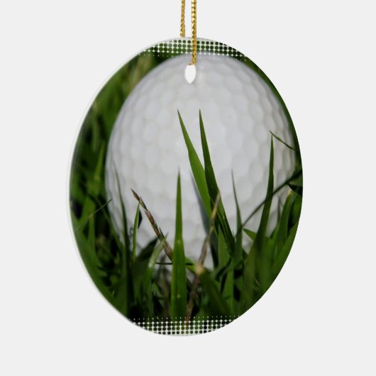 Golf Ball Design Ornament (Rechts)