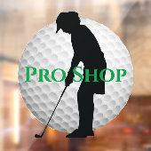 Golf Ball Design Window Cling Raamsticker (Vel 2)