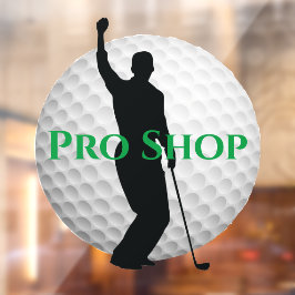 Golf Ball Design Window Cling Raamsticker