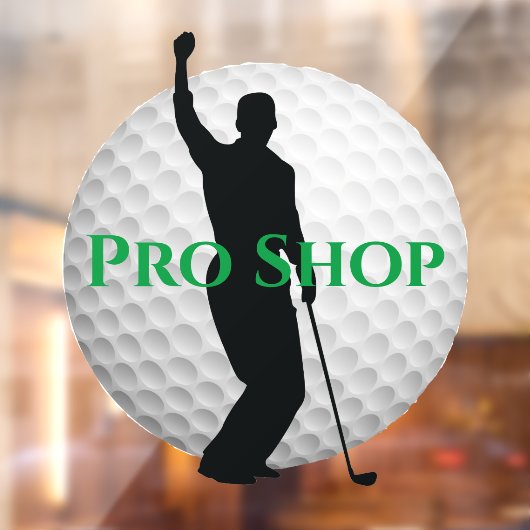 Golf Ball Design Window Cling Raamsticker (Vel 2)