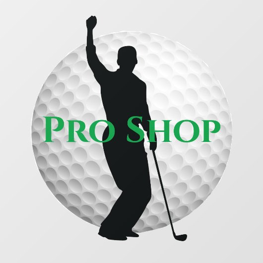 Golf Ball Design Window Cling Raamsticker (Vel)