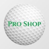 Golf Ball Design Window Cling Raamsticker (Vel)