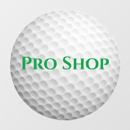 Golf Ball Design Window Cling Raamsticker