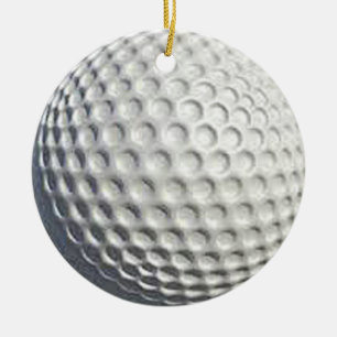"Golf Ball"-designgeschenken en -producten Keramisch Ornament